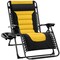 Best Choice Products Oversized Padded Zero Gravity Chair, Folding Outdoor Patio Recliner w/ Side Tray